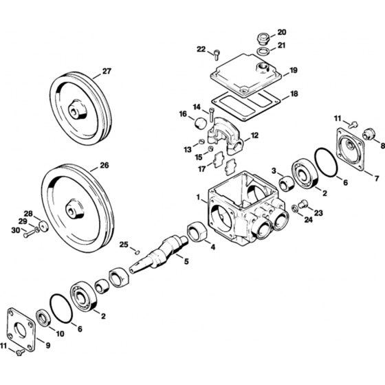 Pump Housing-1 Assembly for Stihl RE640W Hot Pressure Washer