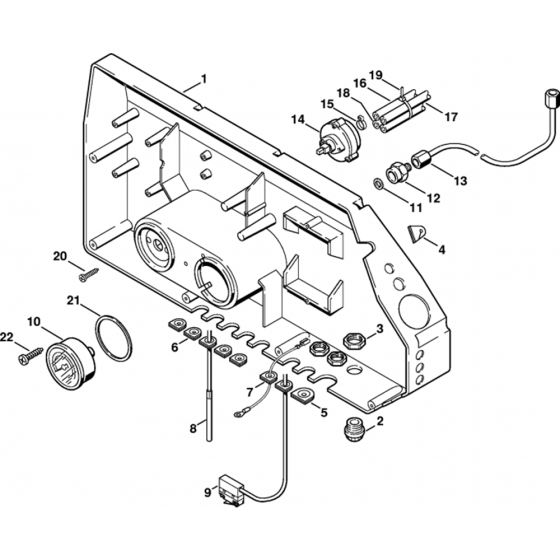 Control Box Assembly for Stihl RE660W, RE880W Hot Pressure Washers