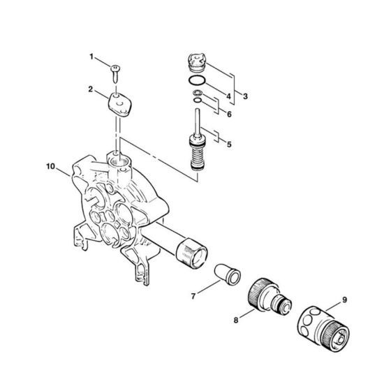 Pump Housing Assembly for Stihl RE 820 KM Pressure Washer