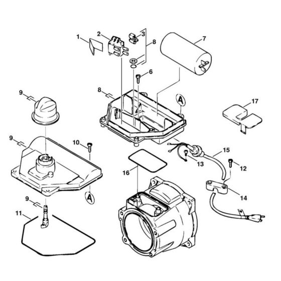 Switch Housing Assembly for Stihl RE 820 KM Pressure Washer