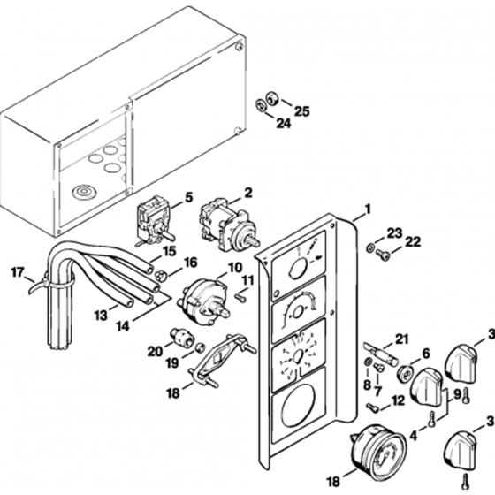 Instrument Panel Assembly for Stihl RE830W Hot Pressure Washer