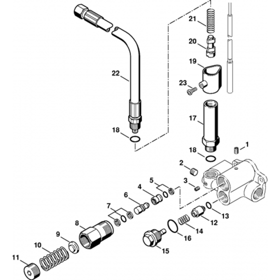 Regulation Valve Block-2 Assembly for Stihl RE840W Hot Pressure Washer