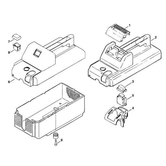 Machine Cover Assembly -1 for Stihl RE 900 KM Pressure Washer