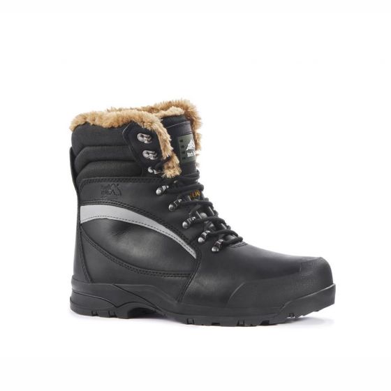 Rock Fall RF001 Alaska Freezer/Cold Temp Fur Lined Safety Boot Blk UK 03-14