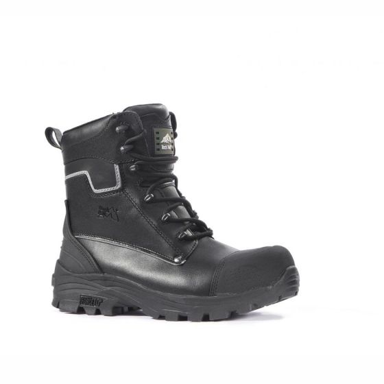 Rock Fall RF15 Shale High Leg Safety Boot c/w Side Zip Black UK Sizes 03-15