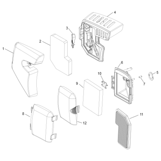 Air Intake for Kohler RH265 Engines