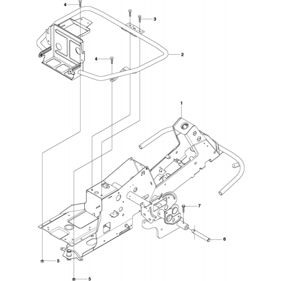 Chassis/Frame Assembly for Husqvarna Rider 11 C Ride on Mowers