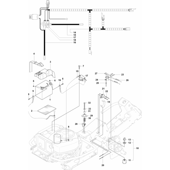 Electrical Assembly for Husqvarna Rider 11 R Ride on Mowers