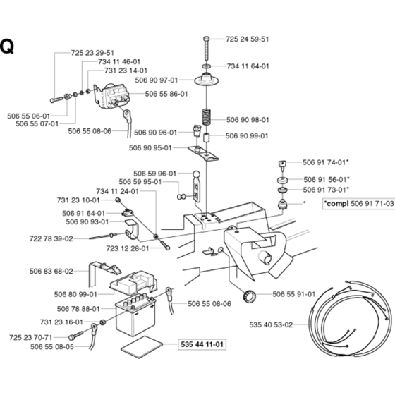 Electrical Assembly for Husqvarna Rider 13 Bio Ride on Mowers