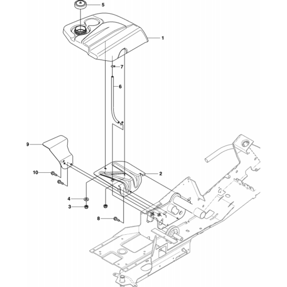 Fuel System Assembly for Husqvarna Rider 15 C Ride on Mowers