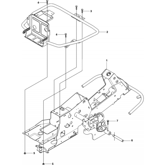 Chassis/Frame Assembly for Husqvarna Rider 15 C Ride on Mowers