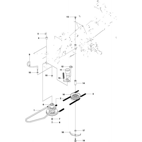 Transmission Assembly for Husqvarna Rider 15 T Ride on Mowers