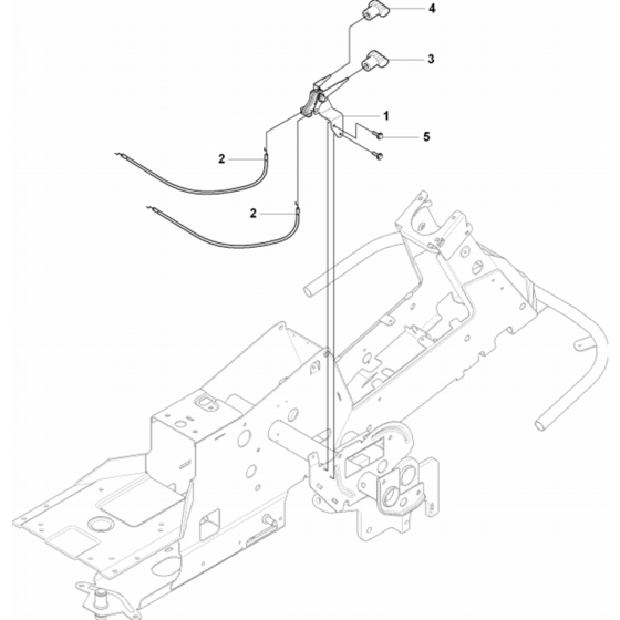 Controls Assembly for Husqvarna Rider 15V2 Ride on Mowers