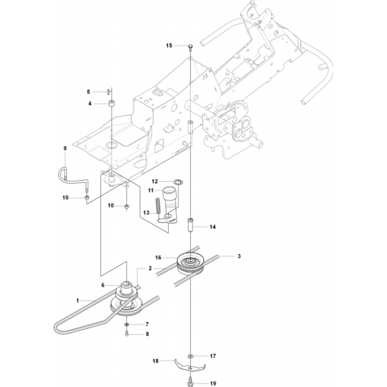 Transmission Assembly for Husqvarna Rider 15V2 Ride on Mowers