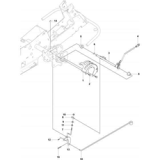 Height Adjustment Assembly for Husqvarna Rider 15V2 AWD Ride on Mowers