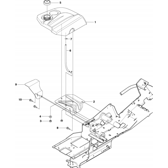 Fuel System Assembly for Husqvarna Rider 16 Ride on Mowers