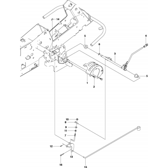 Height Adjustment Assembly for Husqvarna Rider 16 Ride on Mowers