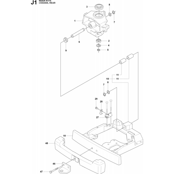 Transmission Assembly for Husqvarna Rider 175 Ride on Mowers