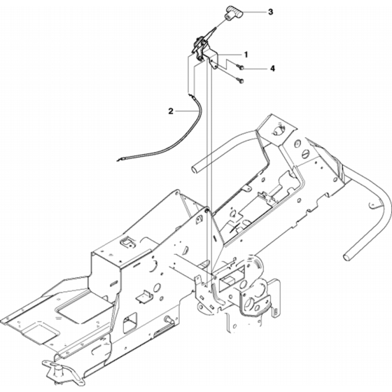 Controls Assembly for Husqvarna Rider 18 Ride on Mowers