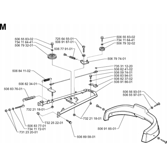 Frame Assembly for Husqvarna Rider 970 HST Ride on Mowers