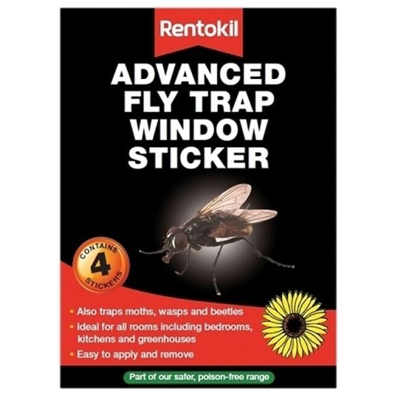 Advanced Window Fly Traps (Pack of 4) by Rentokil - FW35