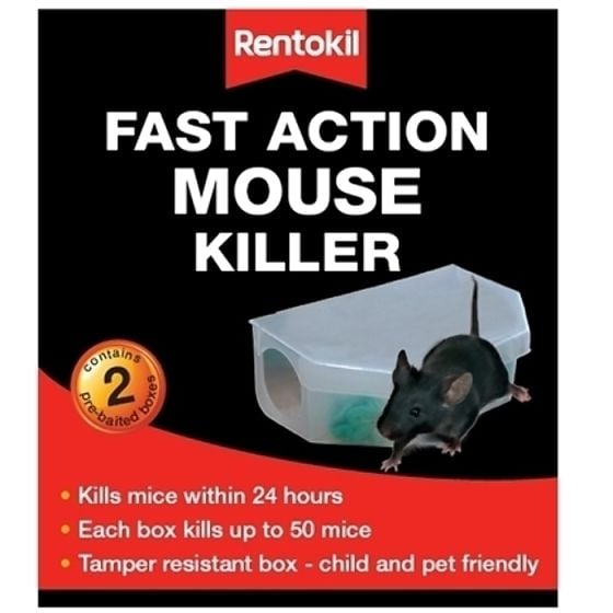 Fast Action Mouse Killer (Pack of 2) by Rentokil - PSF135