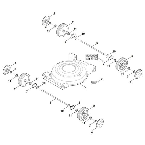 Housing, Chassis for Stihl RM 2.0 R Mower