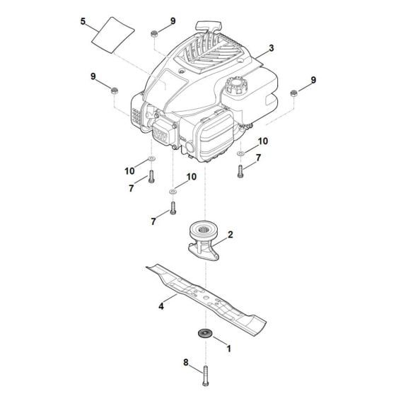 Engine, Blade for Stihl RM 248.1 T Mower