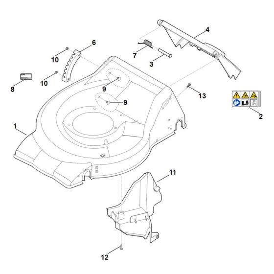 Housing for Stihl RM 248.2 T Mower