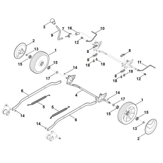 Engine, Blade for Stihl RM 4.0 RV Mower