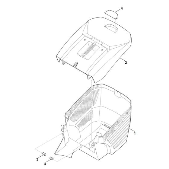 Grass Catcher Bag for Stihl RM 433.1 T Mower