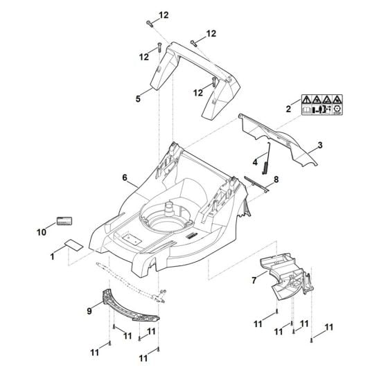 Housing for Stihl RM 443.0 Mower