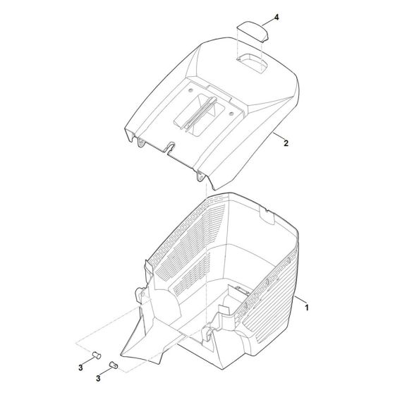 Grass Catcher Bag for Stihl RM 448.0 TX Mower