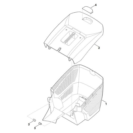 Grass Catcher Bag for Stihl RM 448.1 TX Mower