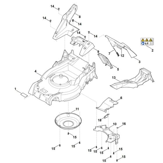 Housing for Stihl RM 650.1 VE Mower