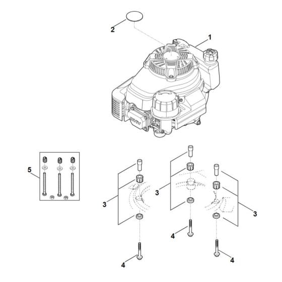 Engine for Stihl RM 655.0 YS Mower