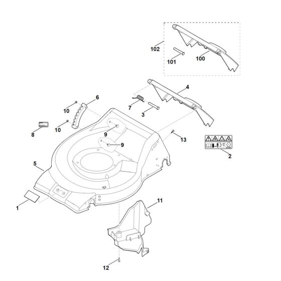 Housing for Stihl RM 248.0 T Mower L S Engineers