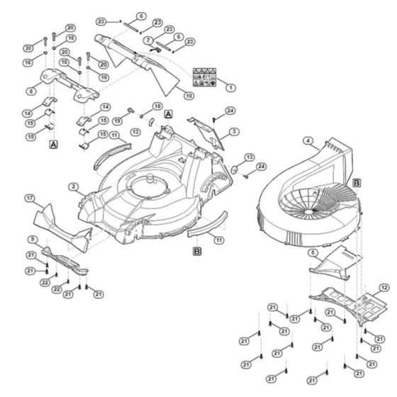 Housing Assembly for Stihl RM 756.0 YC Petrol Mowers