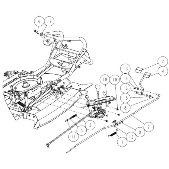 Frame Assembly -5 for OREC RM830 Mower