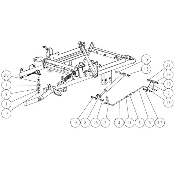 Frame Assembly -6 for OREC RM830 Mower