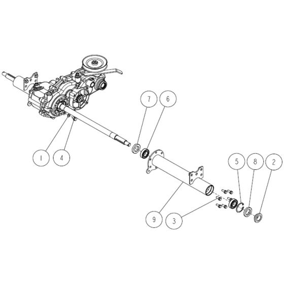 Transmission Assembly -2 for OREC RM830 Mower