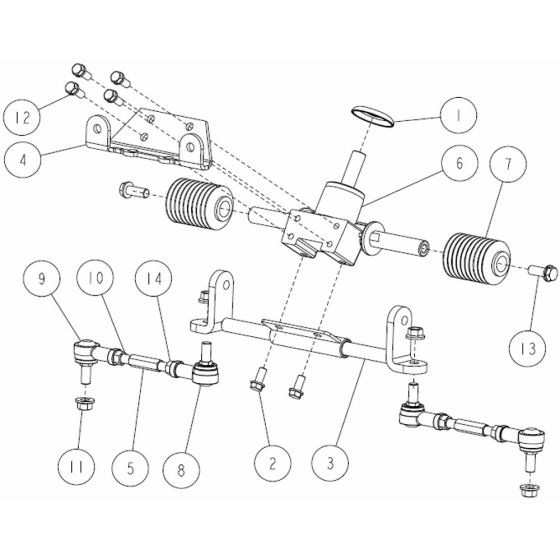 Steering Assembly -1 for OREC RM830 Mower