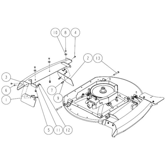 Cutting Assembly -1 for OREC RM830 Mower