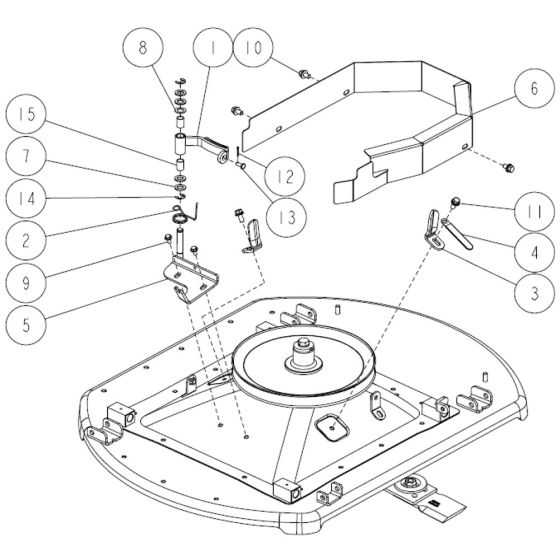 Cutting Assembly -3 for OREC RM830 Mower