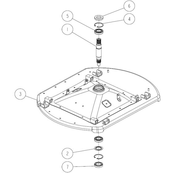 Cutting Assembly -5 for OREC RM830 Mower