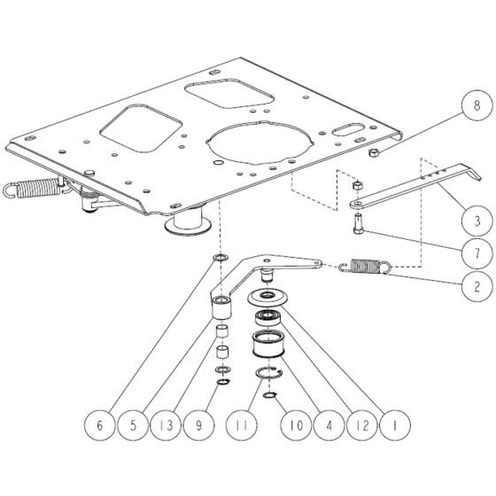 Engine Assembly -2 for OREC RM830 Mower