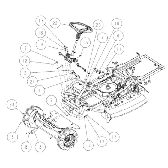 Frame Assembly -9 for OREC RM88 Mower