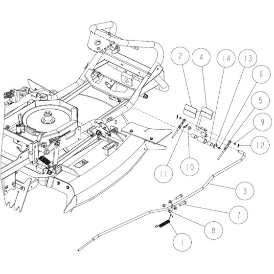 Frame Assembly -10 for OREC RM88 Mower