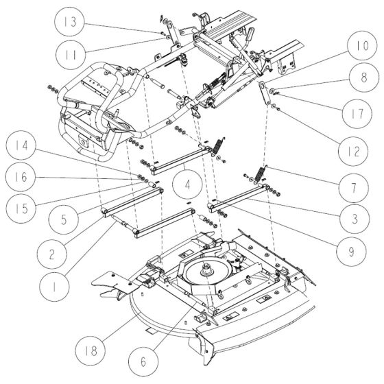 Frame Assembly -11 for OREC RM88 Mower