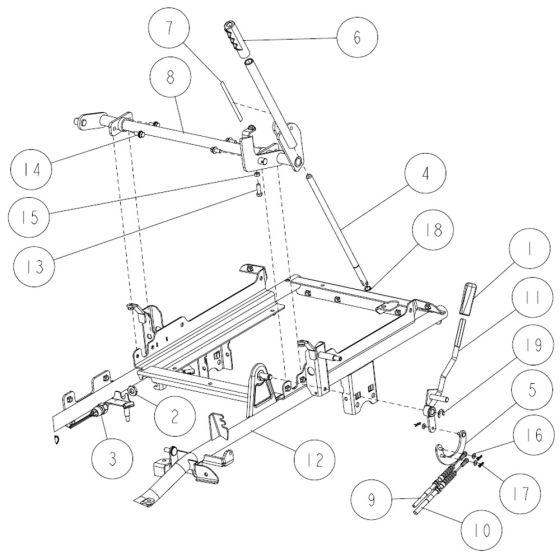 Frame Assembly -13 for OREC RM88 Mower